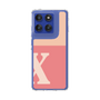 スリムプロテクションケース［ オリジナル - initial two tone - X pink ］