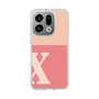 スリムプロテクションケース［ オリジナル - initial two tone - X pink ］