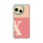 スリムプロテクションケース［ オリジナル - initial two tone - X pink ］