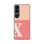 スリムプロテクションケース［ オリジナル - initial two tone - X pink ］