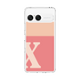 スリムプロテクションケース［ オリジナル - initial two tone - X pink ］