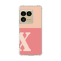 スリムプロテクションケース［ オリジナル - initial two tone - X pink ］