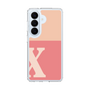 スリムプロテクションケース［ オリジナル - initial two tone - X pink ］