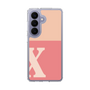 スリムプロテクションケース［ オリジナル - initial two tone - X pink ］