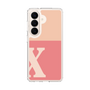 スリムプロテクションケース［ オリジナル - initial two tone - X pink ］