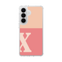 スリムプロテクションケース［ オリジナル - initial two tone - X pink ］