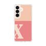 スリムプロテクションケース［ オリジナル - initial two tone - X pink ］