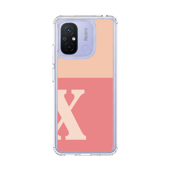 スリムプロテクションケース［ オリジナル - initial two tone - X pink ］