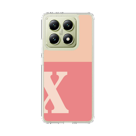 スリムプロテクションケース［ オリジナル - initial two tone - X pink ］