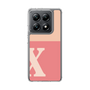 スリムプロテクションケース［ オリジナル - initial two tone - X pink ］