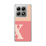 スリムプロテクションケース［ オリジナル - initial two tone - X pink ］