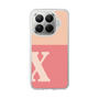 スリムプロテクションケース［ オリジナル - initial two tone - X pink ］