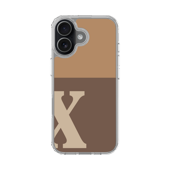 スリムプロテクションケース［ オリジナル - initial two tone - X brown ］