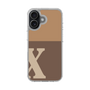 スリムプロテクションケース［ オリジナル - initial two tone - X brown ］