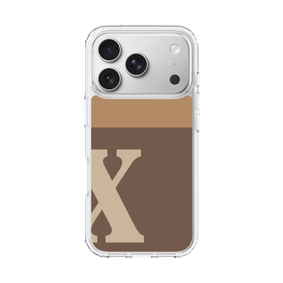 スリムプロテクションケース［ オリジナル - initial two tone - X brown ］