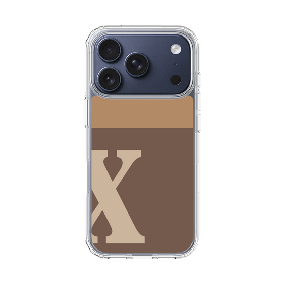 スリムプロテクションケース［ オリジナル - initial two tone - X brown ］