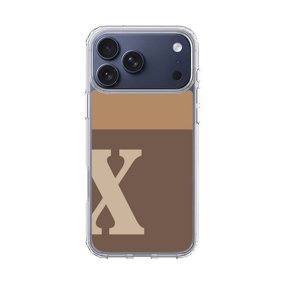 スリムプロテクションケース［ オリジナル - initial two tone - X brown ］