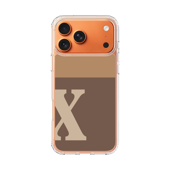 スリムプロテクションケース［ オリジナル - initial two tone - X brown ］