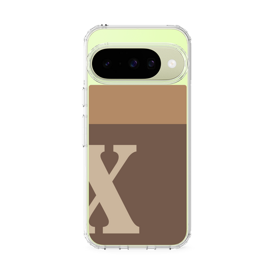 スリムプロテクションケース［ オリジナル - initial two tone - X brown ］