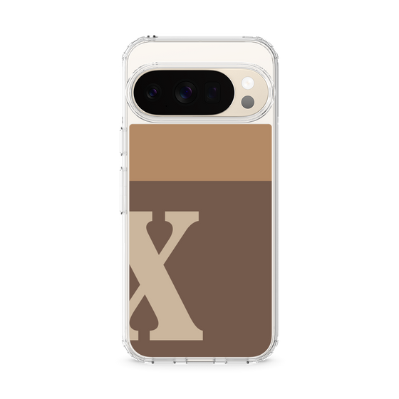 スリムプロテクションケース［ オリジナル - initial two tone - X brown ］