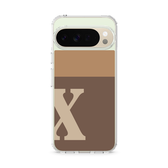 スリムプロテクションケース［ オリジナル - initial two tone - X brown ］