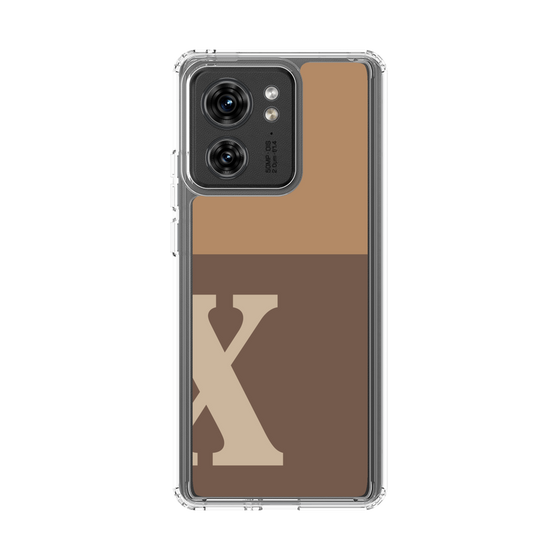 スリムプロテクションケース［ オリジナル - initial two tone - X brown ］