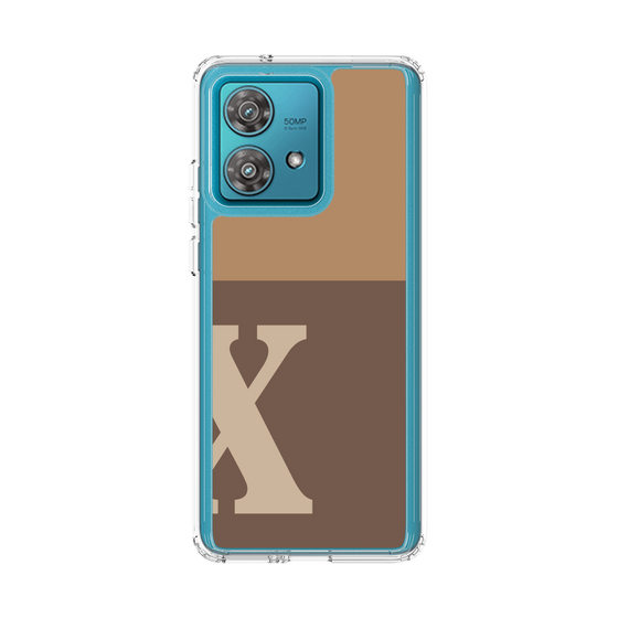 スリムプロテクションケース［ オリジナル - initial two tone - X brown ］