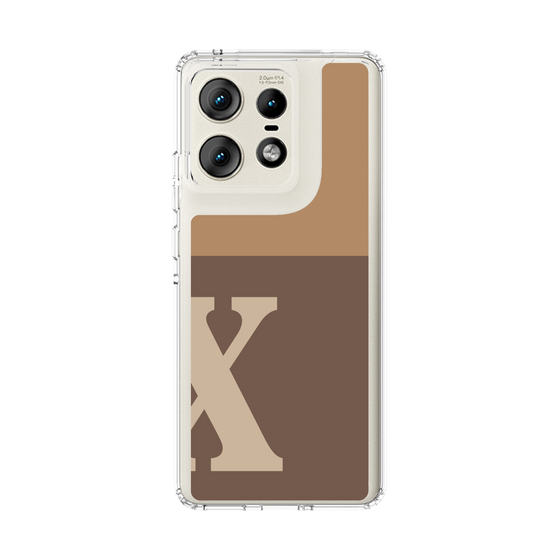 スリムプロテクションケース［ オリジナル - initial two tone - X brown ］