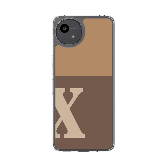 スリムプロテクションケース［ オリジナル - initial two tone - X brown ］