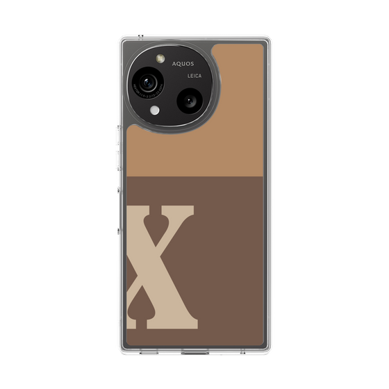 スリムプロテクションケース［ オリジナル - initial two tone - X brown ］