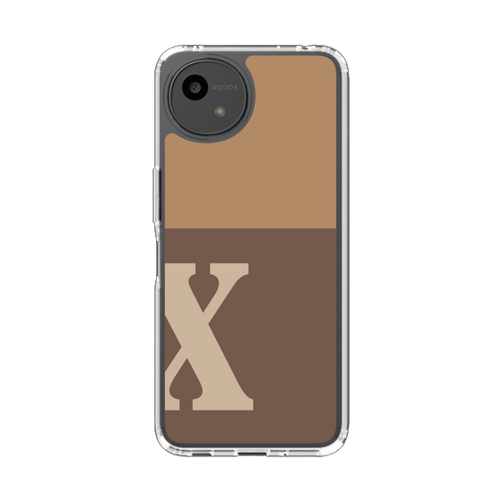 スリムプロテクションケース［ オリジナル - initial two tone - X brown ］