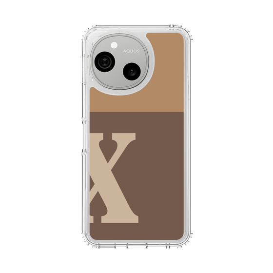 スリムプロテクションケース［ オリジナル - initial two tone - X brown ］