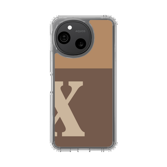 スリムプロテクションケース［ オリジナル - initial two tone - X brown ］