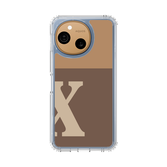 スリムプロテクションケース［ オリジナル - initial two tone - X brown ］