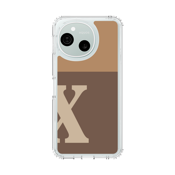 スリムプロテクションケース［ オリジナル - initial two tone - X brown ］