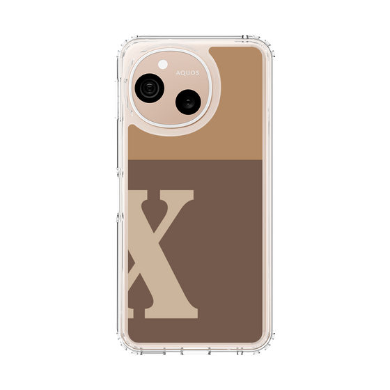 スリムプロテクションケース［ オリジナル - initial two tone - X brown ］