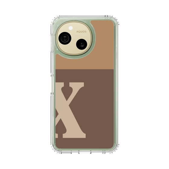 スリムプロテクションケース［ オリジナル - initial two tone - X brown ］
