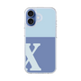 スリムプロテクションケース［ オリジナル - initial two tone - X blue ］