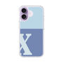 スリムプロテクションケース［ オリジナル - initial two tone - X blue ］