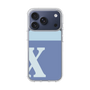 スリムプロテクションケース［ オリジナル - initial two tone - X blue ］