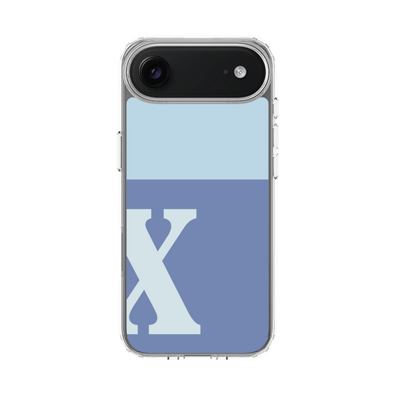 スリムプロテクションケース［ オリジナル - initial two tone - X blue ］