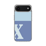 スリムプロテクションケース［ オリジナル - initial two tone - X blue ］