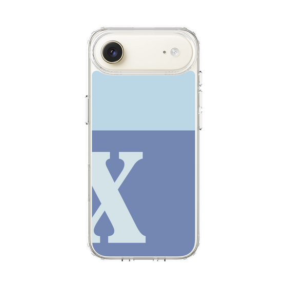 スリムプロテクションケース［ オリジナル - initial two tone - X blue ］