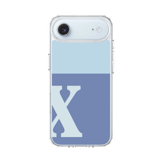 スリムプロテクションケース［ オリジナル - initial two tone - X blue ］