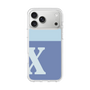 スリムプロテクションケース［ オリジナル - initial two tone - X blue ］