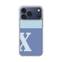 スリムプロテクションケース［ オリジナル - initial two tone - X blue ］