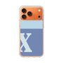 スリムプロテクションケース［ オリジナル - initial two tone - X blue ］