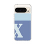 スリムプロテクションケース［ オリジナル - initial two tone - X blue ］