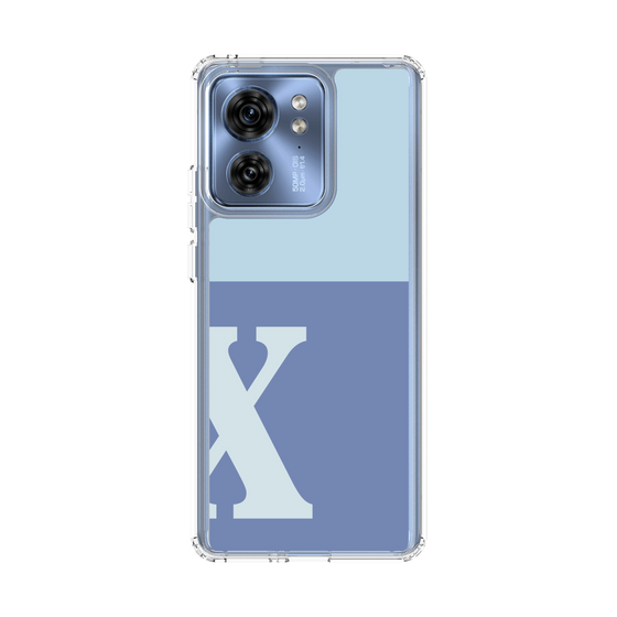 スリムプロテクションケース［ オリジナル - initial two tone - X blue ］