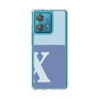 スリムプロテクションケース［ オリジナル - initial two tone - X blue ］